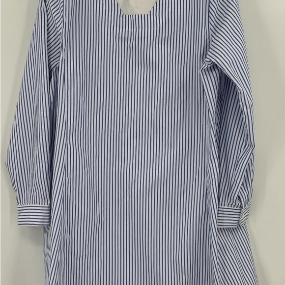 Pomander Place Blue and White Bishop Sleeve Dress- NWOT - Picture 4 of 4